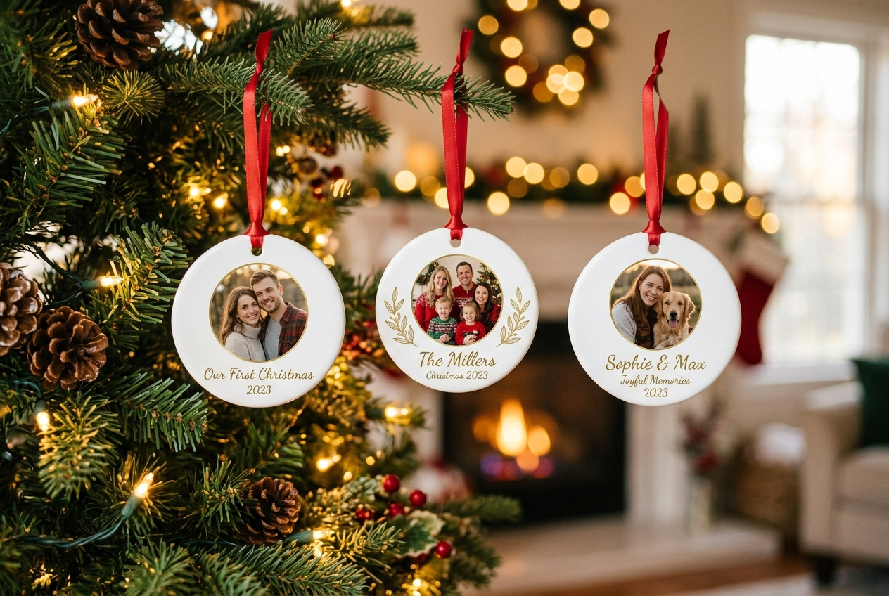 Kerstballen knutselen top 15 #15: gepersonaliseerde kerstballen